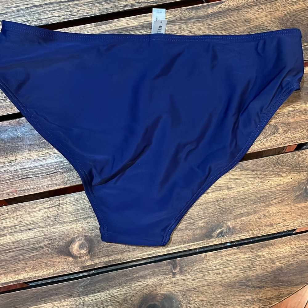 Tempt Me Navy Blue Bikini Bottom Small new - Picture 2 of 2